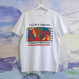 Talking Heads Band 90s White Unisex T-shirt